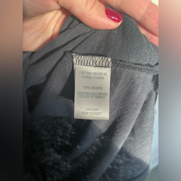 NWOT Blue-Gray Linen Shirt - Picture 5 of 10